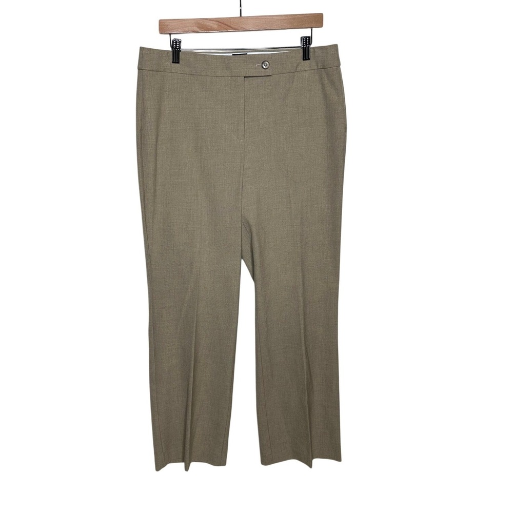 Talbots Women's Curvy Dress Office Trouser Pants size 12 Light Tan